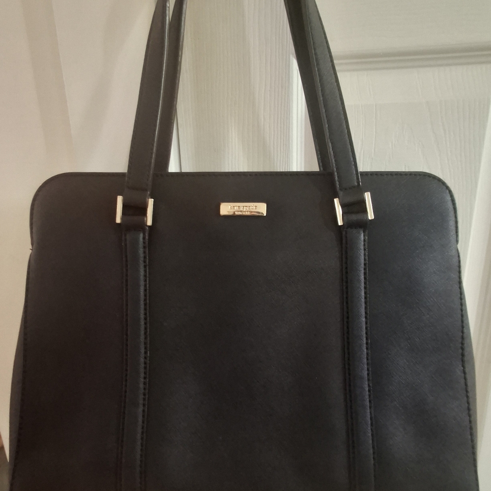 NWOT Kate Spade Newbury Lane Black Saffiano Leather Large Tote Bag